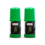 Two green bottles of BestLin Green Milk on a white background