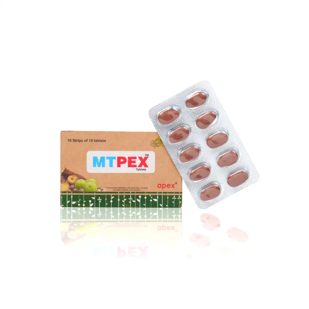 Packaging and blister pack of Green Milk MTPEX Tablets with visible brownish oval-shaped tablets.
