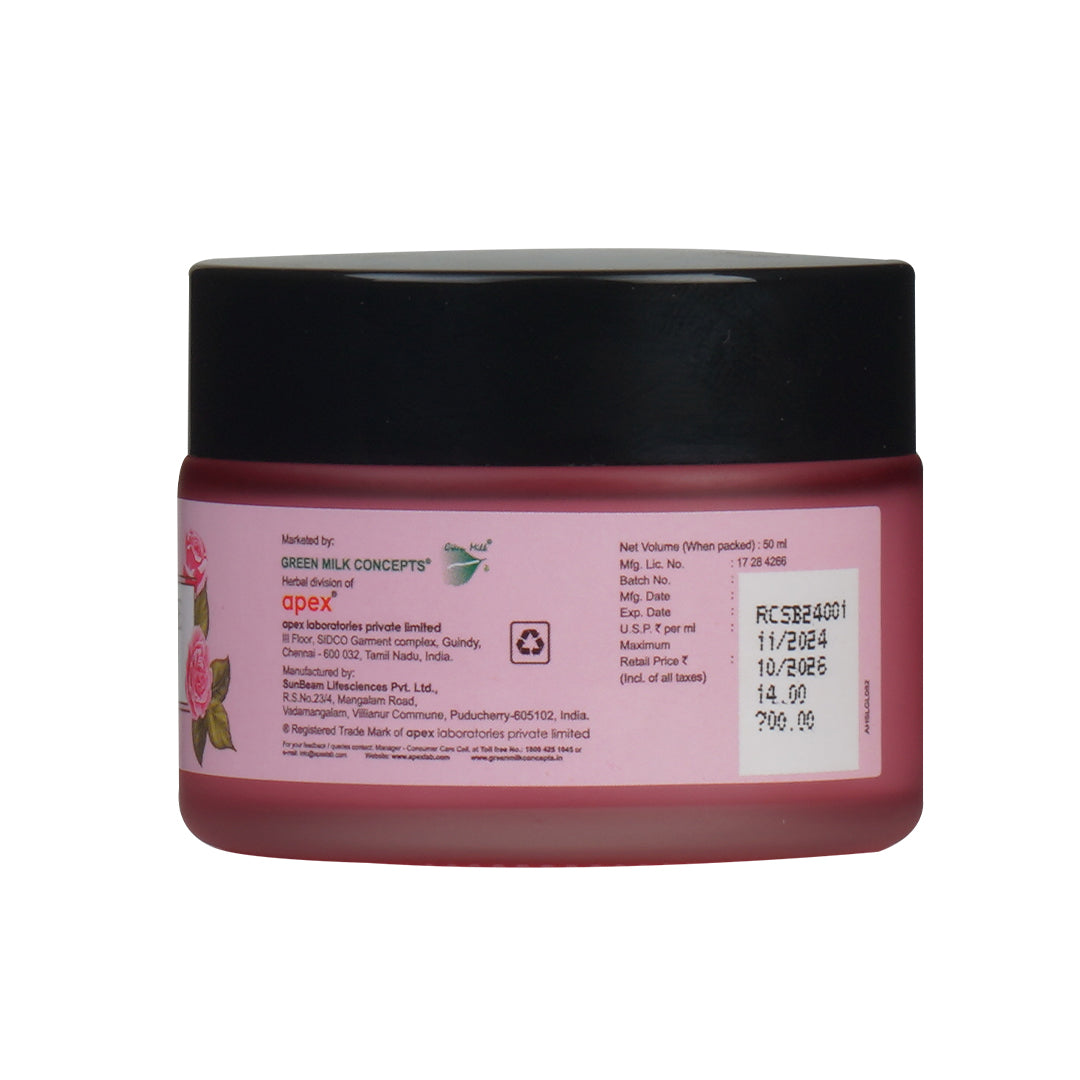 Hyaluronic Acid & Niacinamide Gel Cream with Pannir rose – Deep Hydration & Glow | Green Milk Concepts - 50 ml