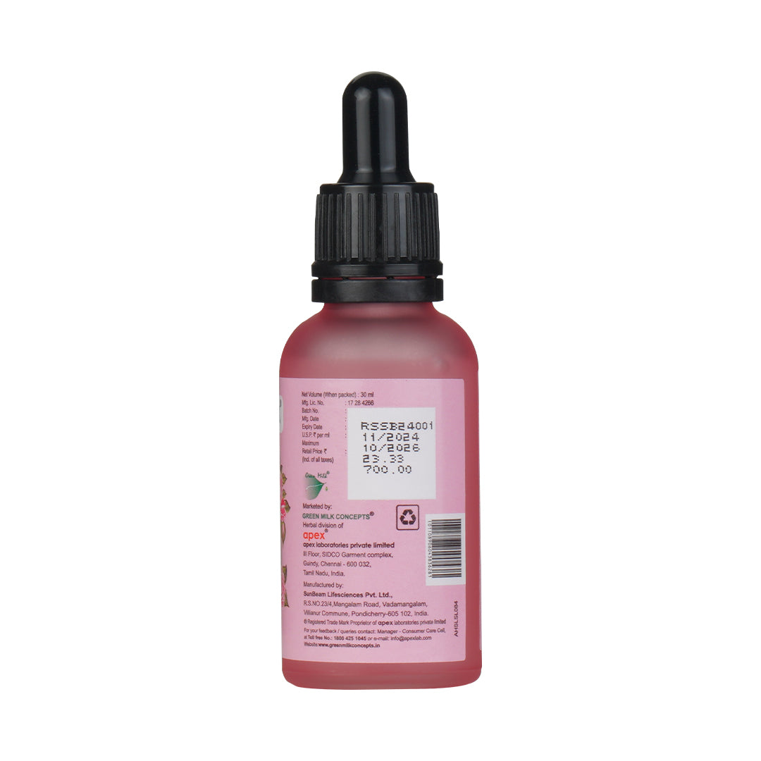 2% Hyaluronic Acid  Serum with Niacinamide & Pannir rose – Hydrating & Revitalising  | Green Milk Concepts - 30 ml