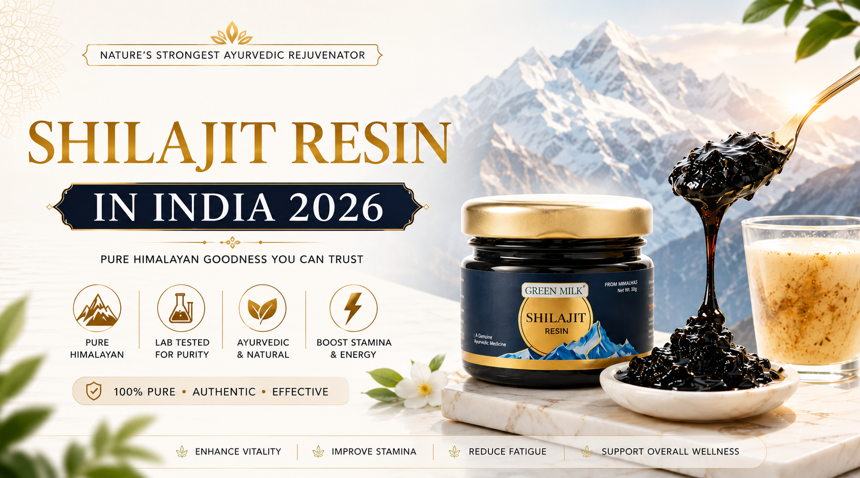 Shilajit Resin in India 2026: Top Brands, Purity Tests, Benefits & Reviews