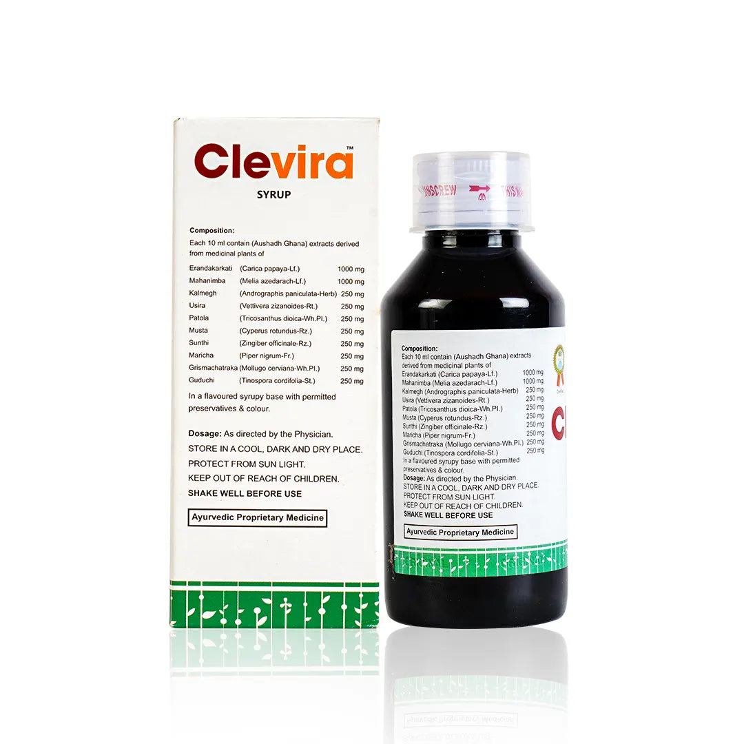 Clevira Syrup - Ayurvedic Immune Support Syrup During Flu Season.