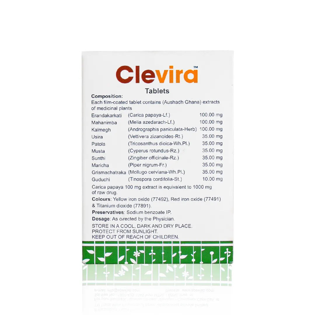 Clevira Tablets – Ayurvedic Immunity support Tablets for Seasonal Wellness