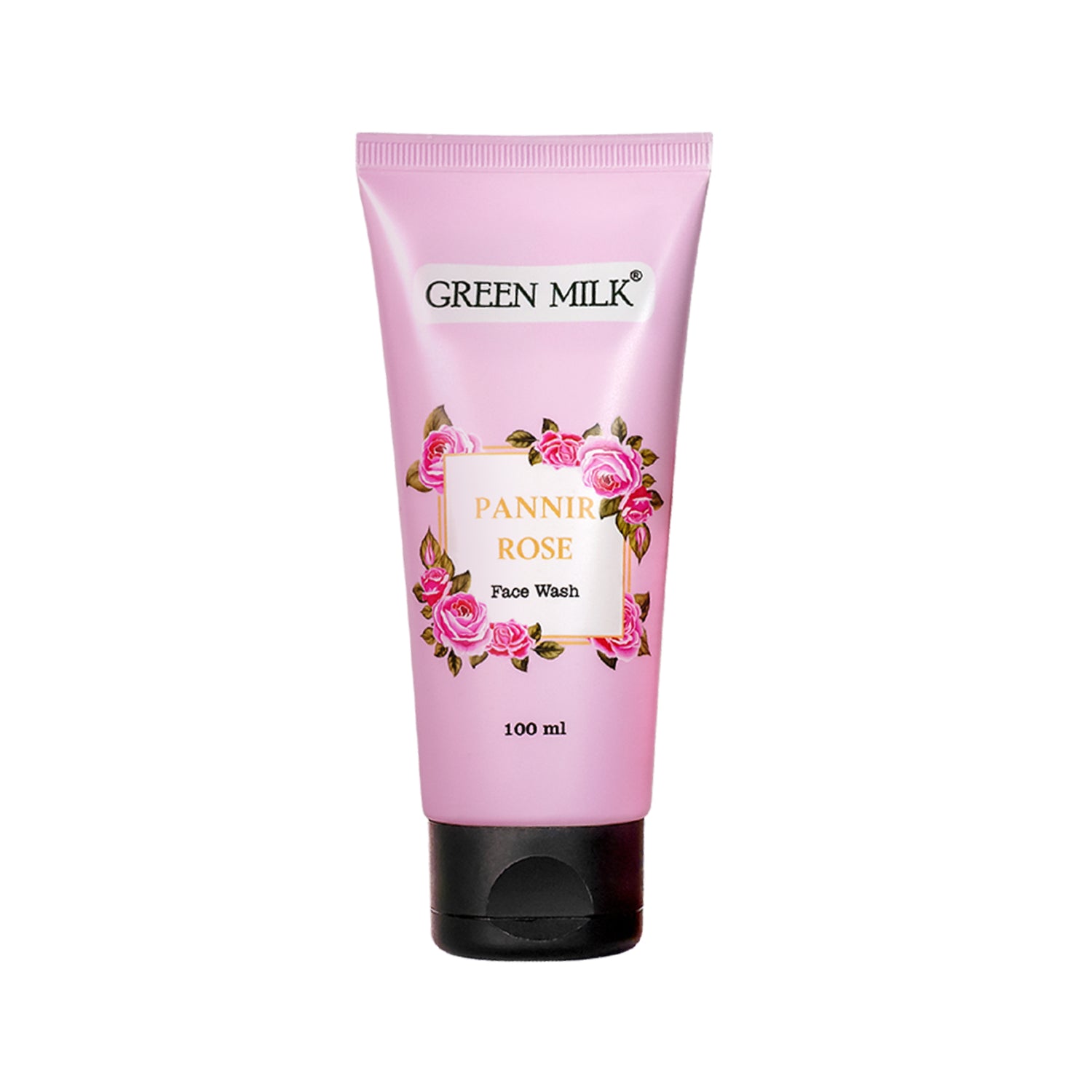 Hyaluronic Acid Face Wash – Gentle Cleanser with Pannir Rose | Hydrating & Cleansing | Green Milk - 100 ml