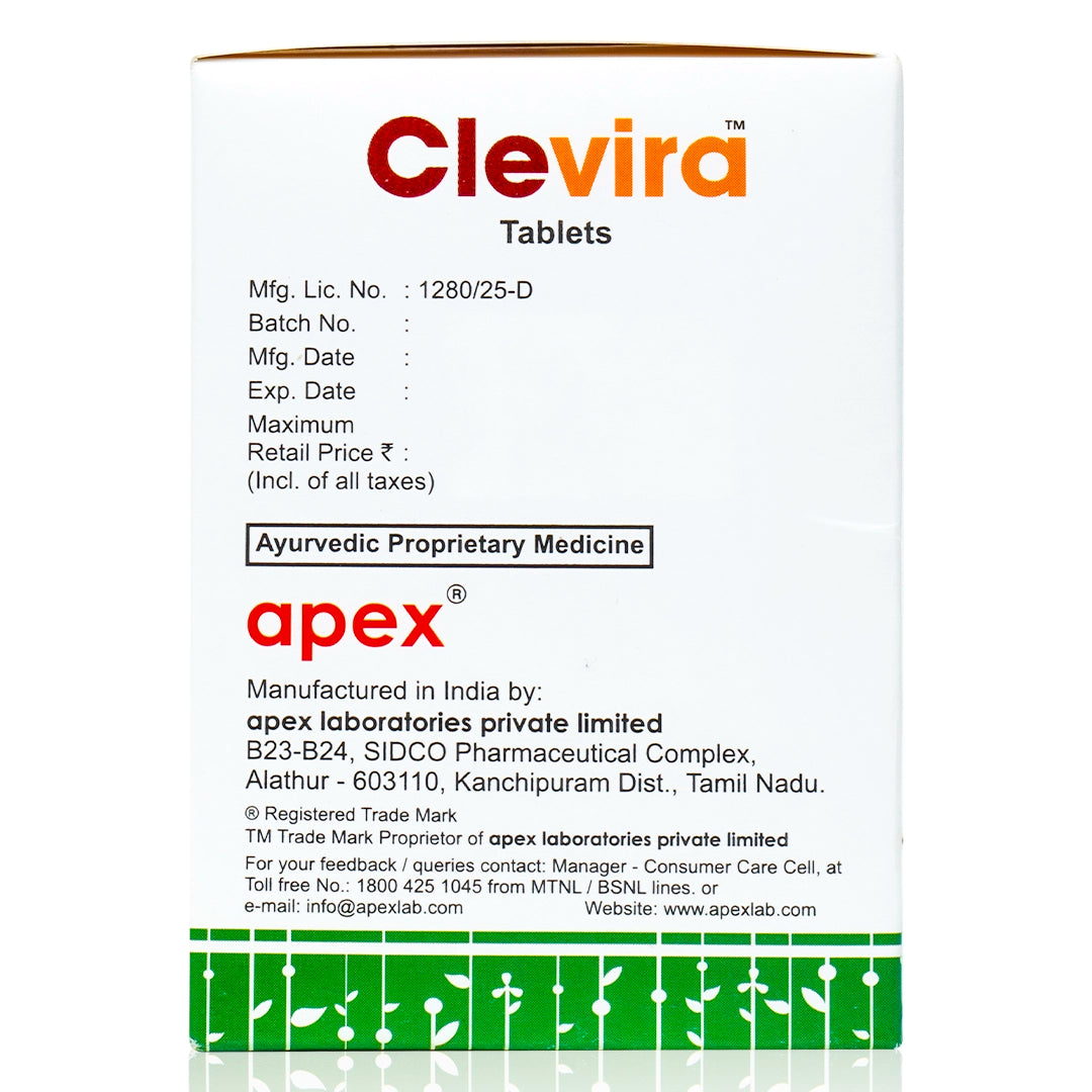 Clevira Tablets – Ayurvedic Immunity support Tablets for Seasonal Wellness