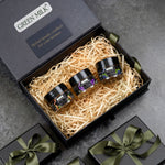 Gift set with jars labeled 'Green Milk' on a gray surface