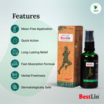 BestLin product packaging with features listed on a light gray background