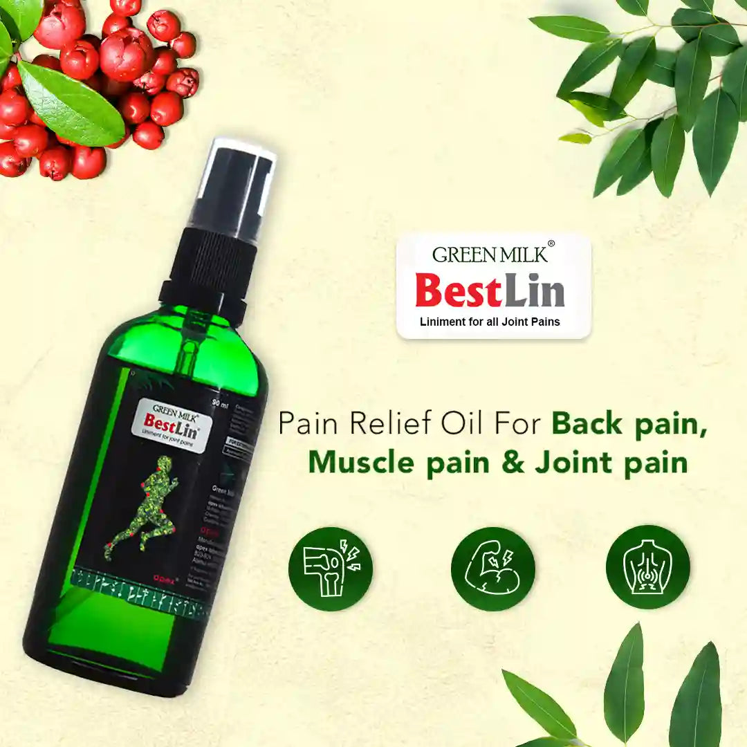 Pain relief oil for back pain, muscle pain and joint pain