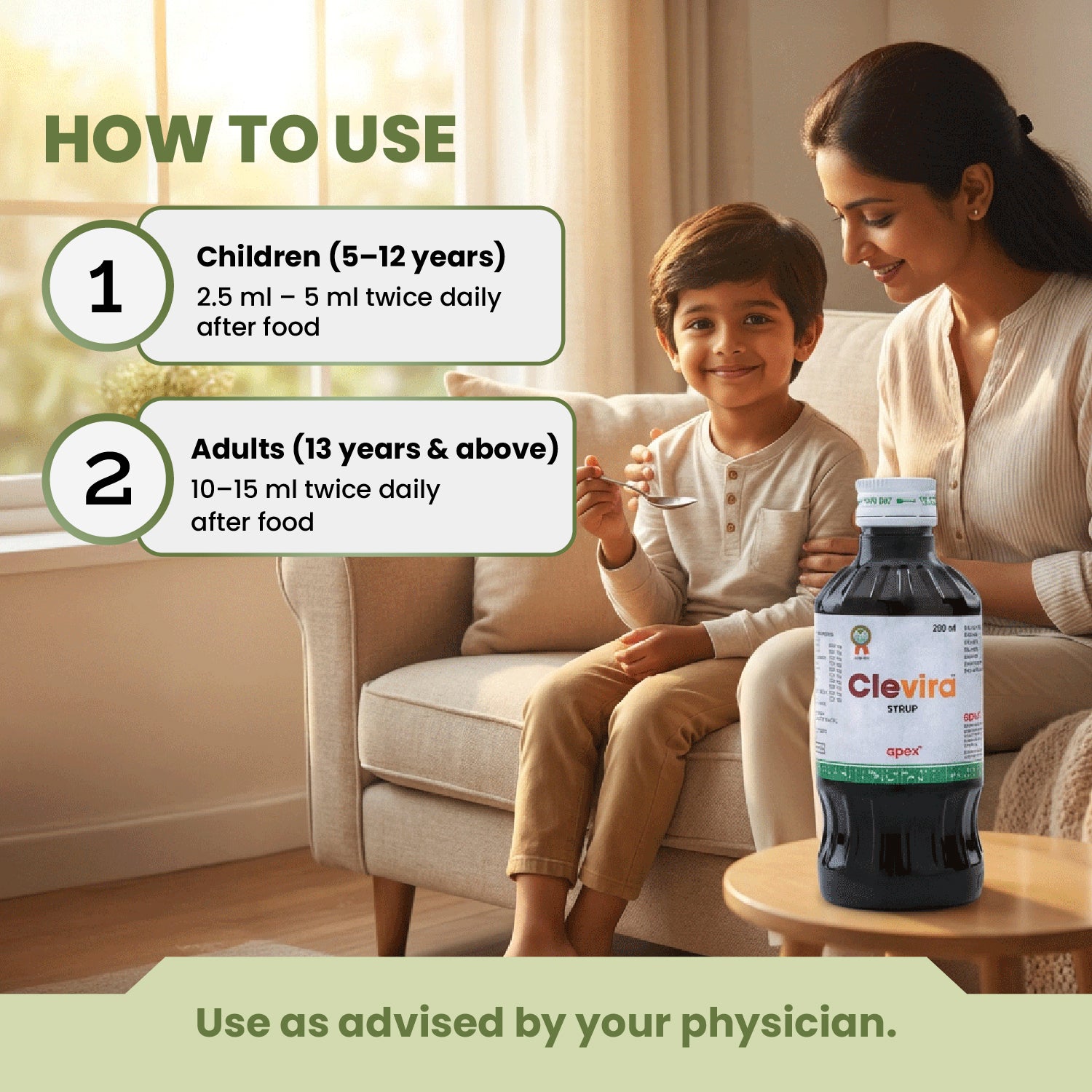 Clevira Syrup - Ayurvedic Immune Support Syrup During Flu Season.