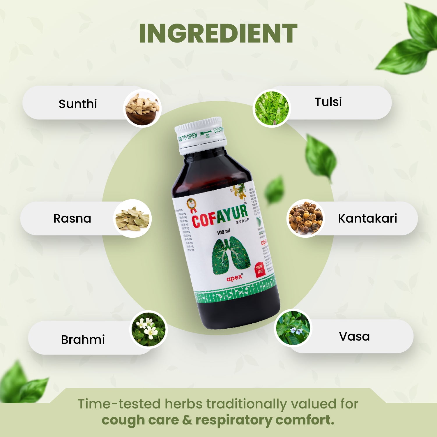 CofAyur Syrup (Pack of 2) – Ayurvedic Syrup for Cough & Throat Comfort