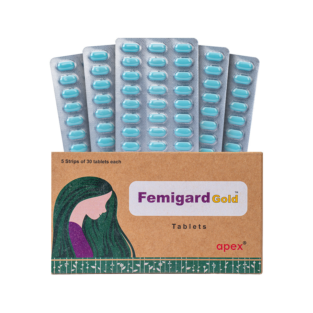 Femigard Gold Tablets – Ayurvedic Women Wellness, Hormonal & Cycle Balance Support