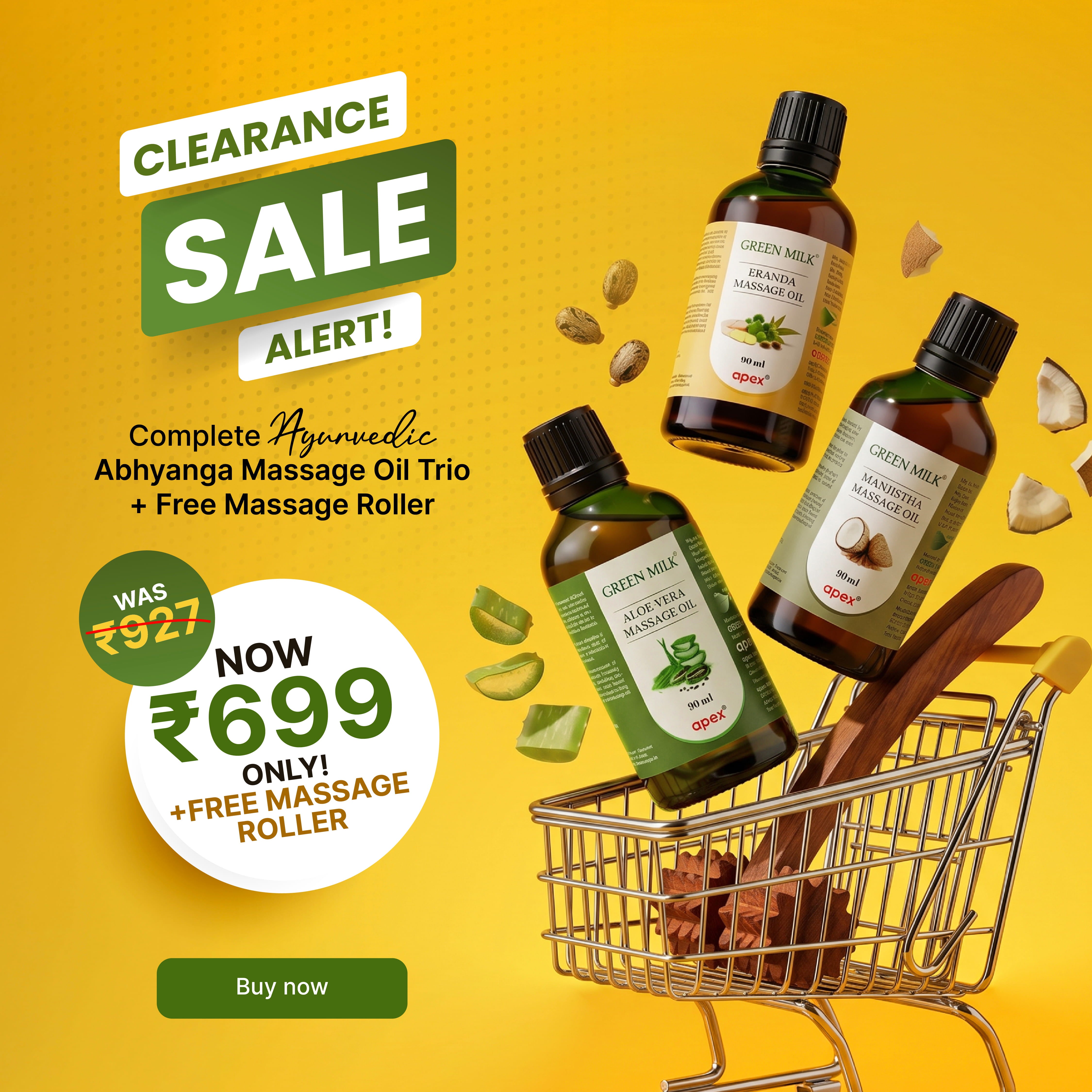 Abhyanga Bundle  – Ayurvedic Body Oils for Skin Nourishment & Relaxation