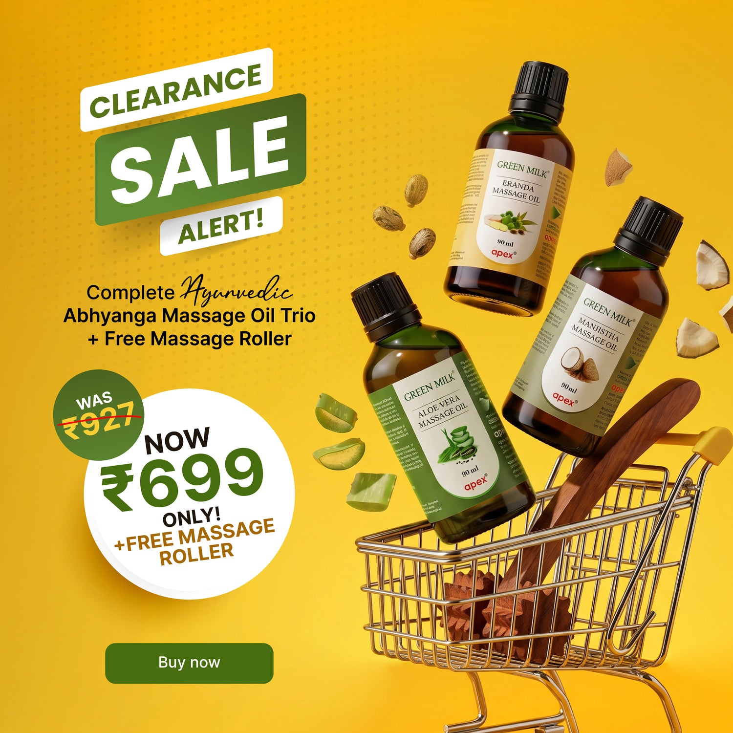 Abhyanga Bundle  – Ayurvedic Body Oils for Skin Nourishment & Relaxation