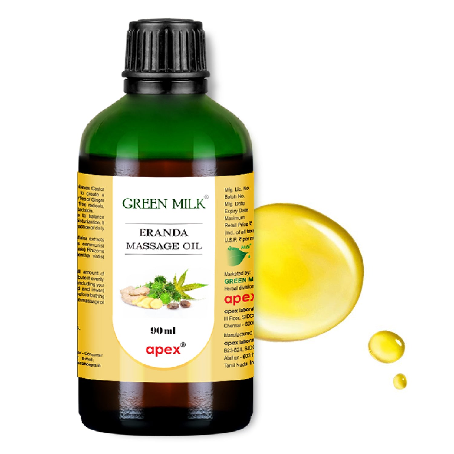 Green Milk Eranda Massage Oil