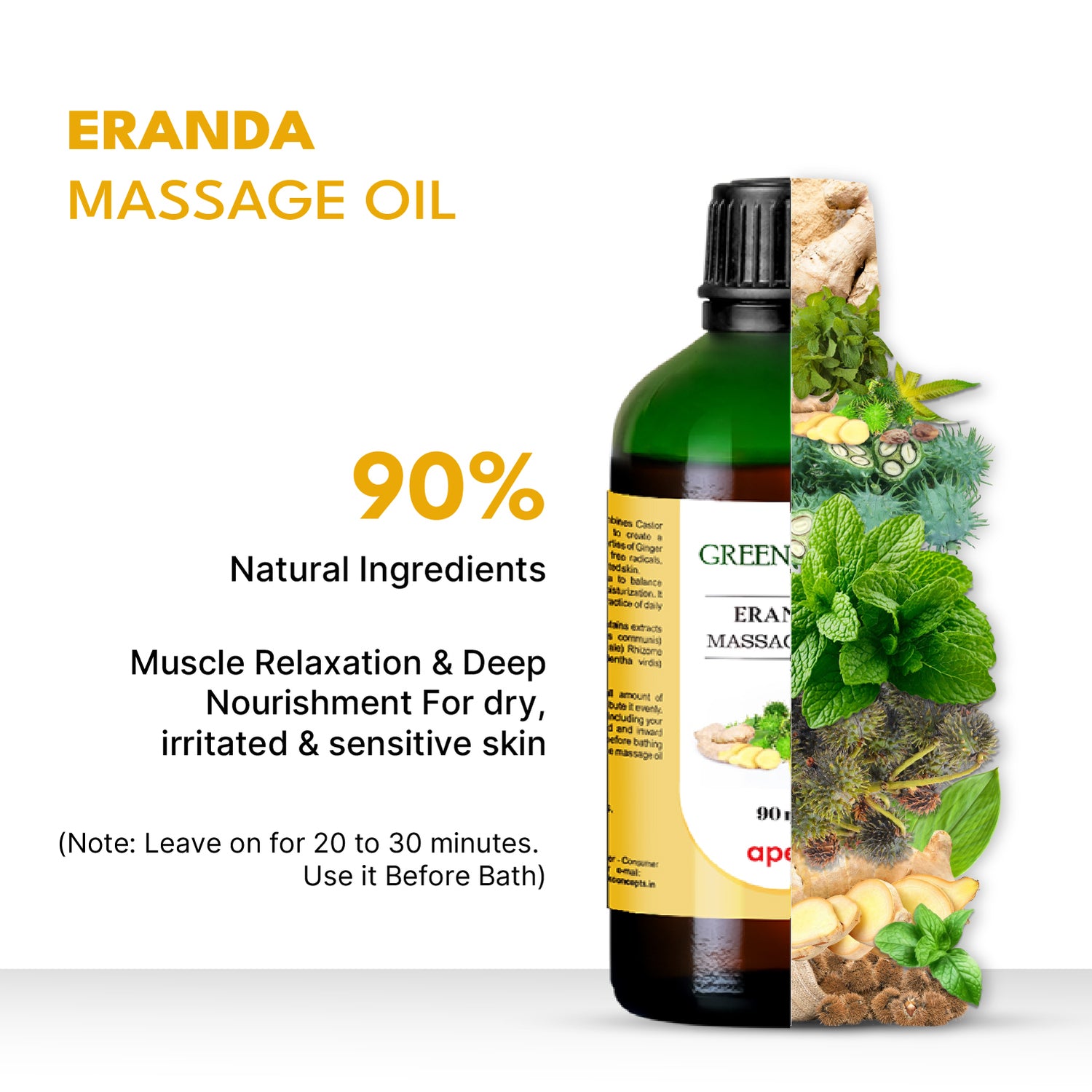 Green Milk Eranda Massage Oil