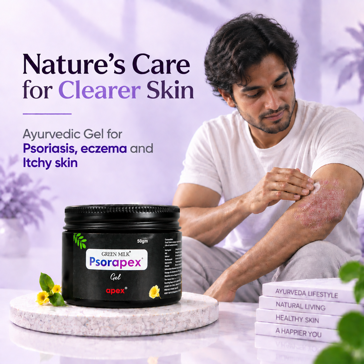 Psorapex Ayurvedic Skin Gel – Natural Care for Dry, Itchy, & Sensitive Skin