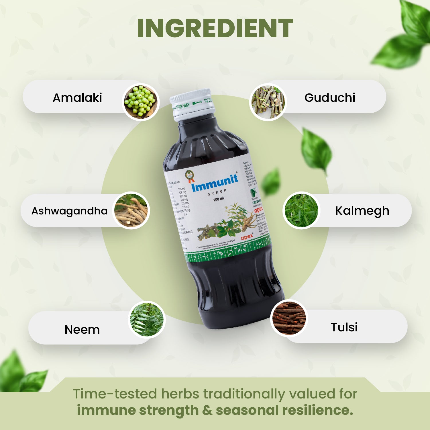 Immunit Syrup (Pack of 2) – Ayurvedic Immunity Support Syrup for Immune Wellness & Energy
