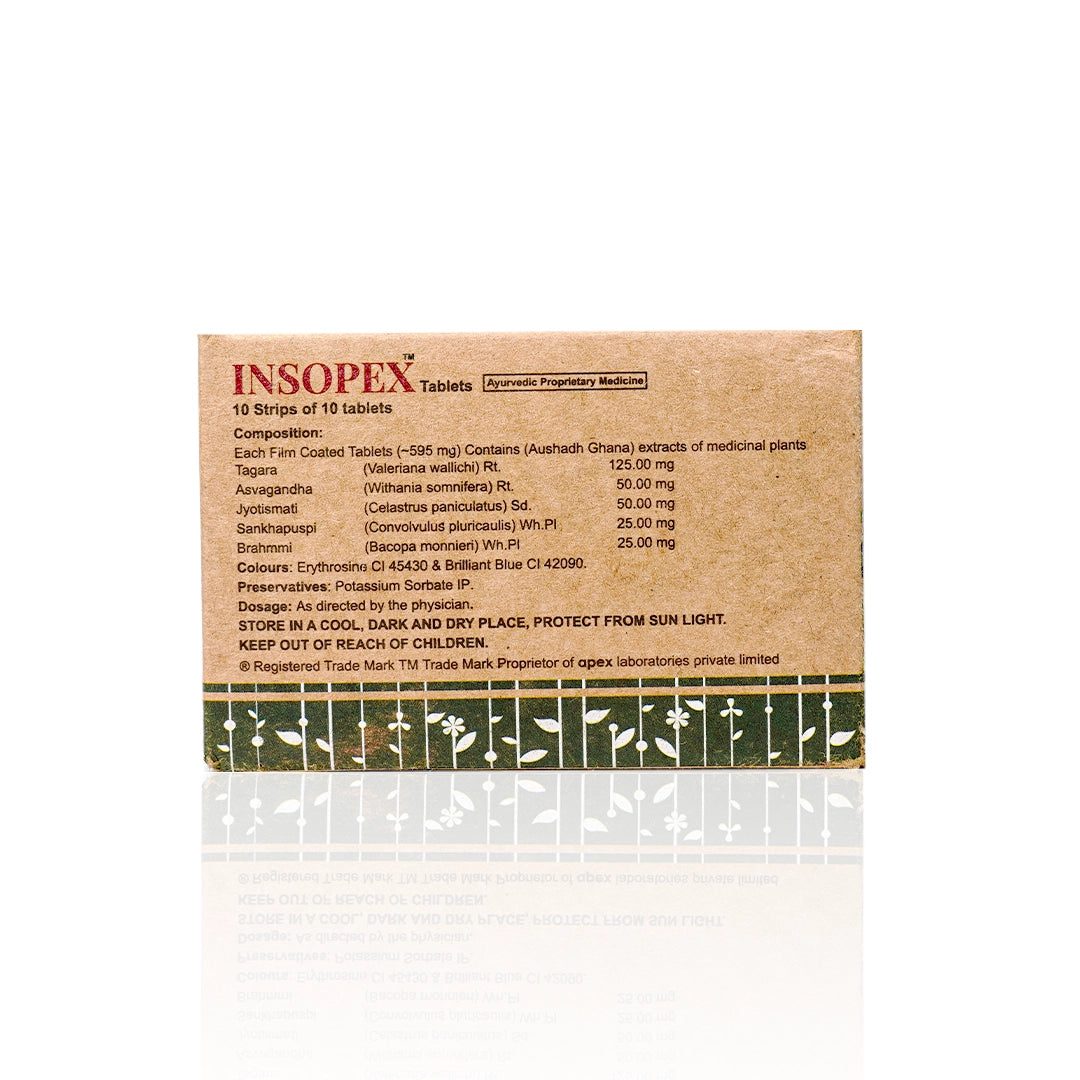Insopex Tablets – Ayurvedic Tablets for Better Sleep & Relaxation