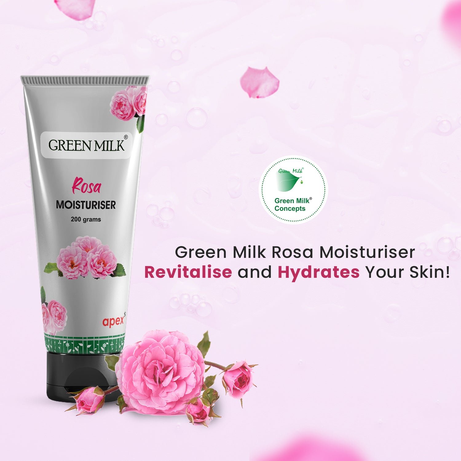 Green Milk Rosa Moisturiser