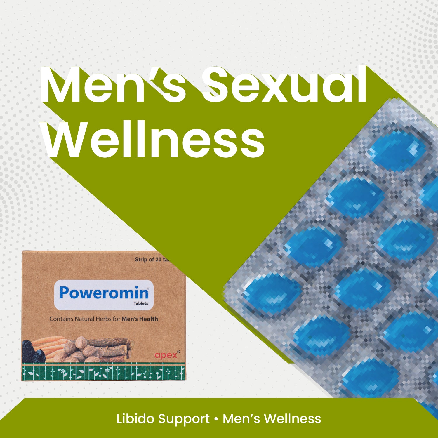 Poweromin Tablets – Ayurvedic Men’s Vitality, Strength & Libido Support