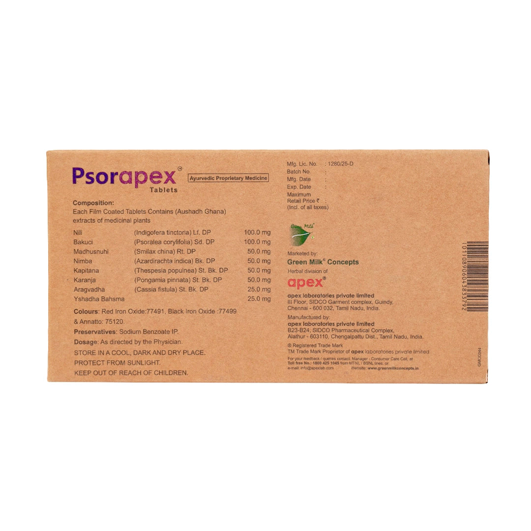 Psorapex Tablets – Ayurvedic Psoriasis care & Skin Wellness Support