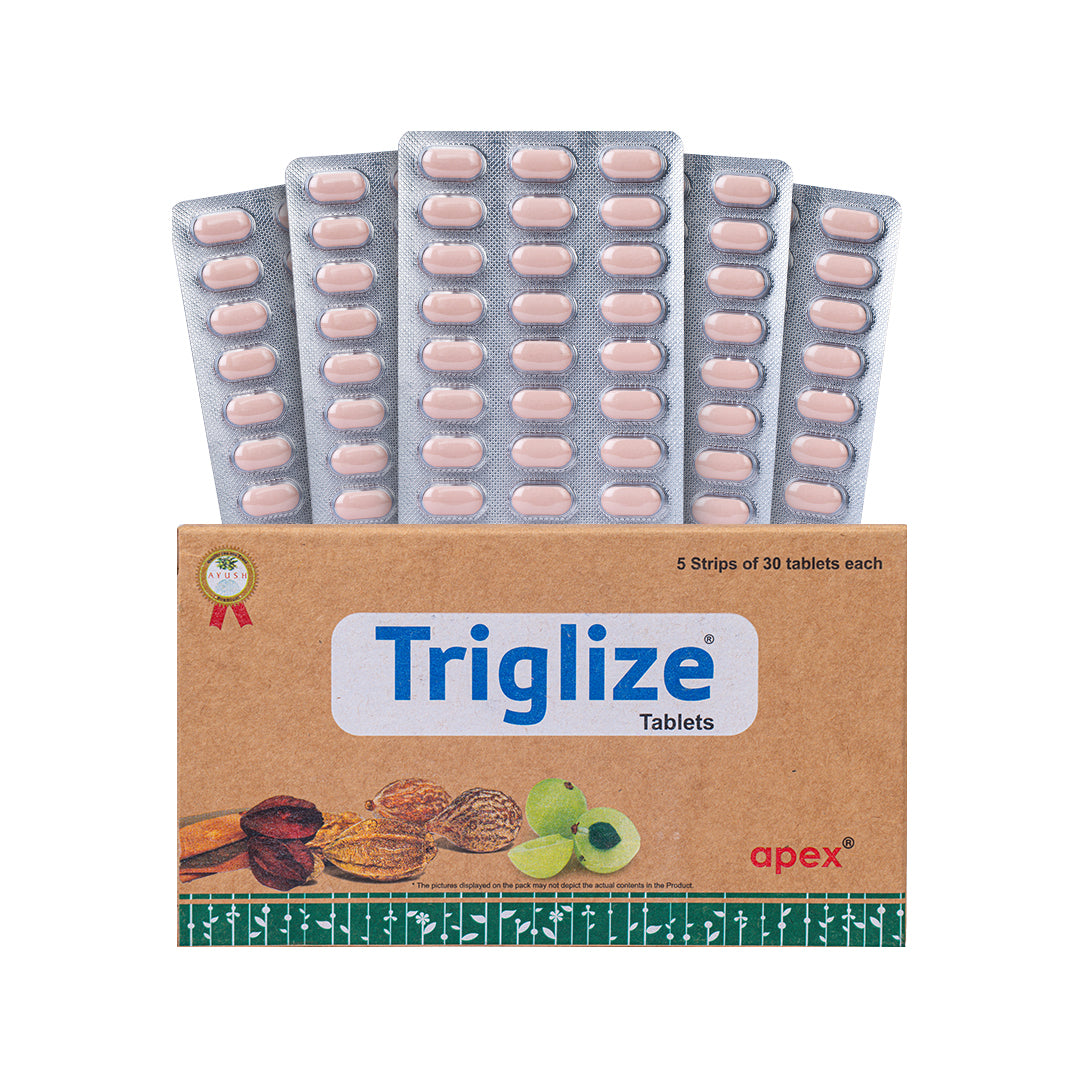 Triglize Tablets – Ayurvedic Support for Cholesterol Balance, Lipid Health & Heart Wellness
