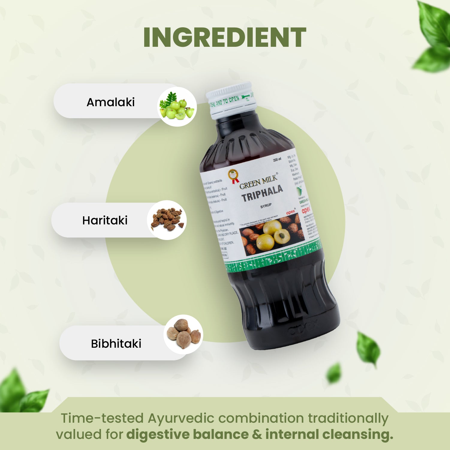 Triphala Syrup - Ayurvedic Support for Digestive Balance & Gut Wellness