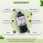 URLITHO bottle with ingredients labeled on a green background