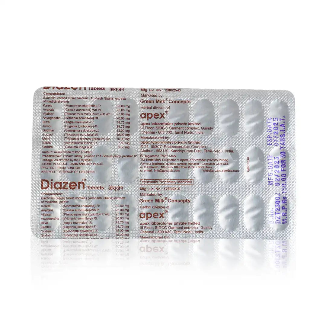 Diazen Tablets – Ayurvedic Support for Blood Sugar Balance & Metabolic Health