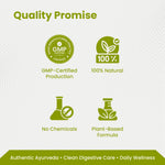 Quality Promise graphic with green icons and text on a white background