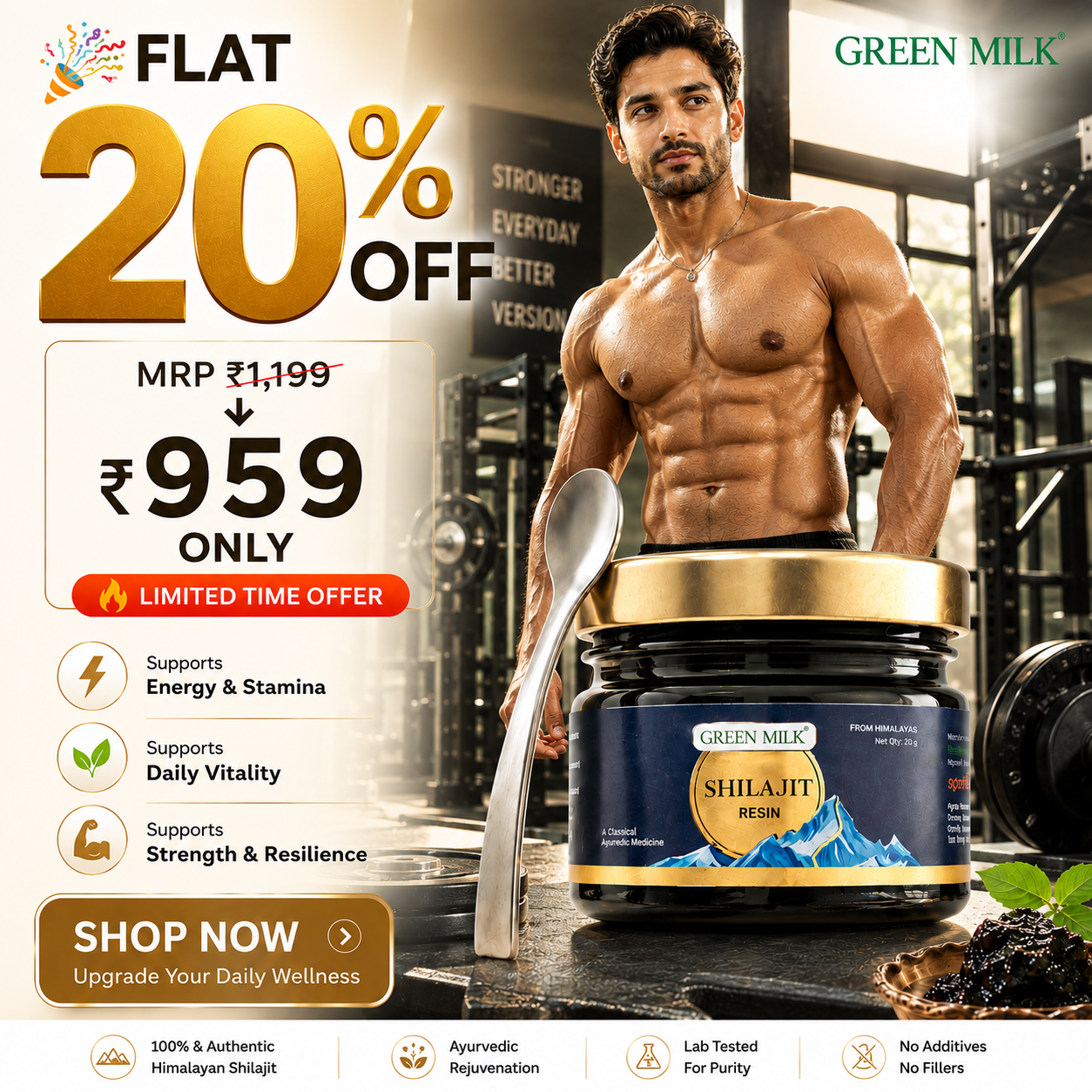 Shilajit Resin – Ayurvedic Rejuvenation & Men’s Wellness Support