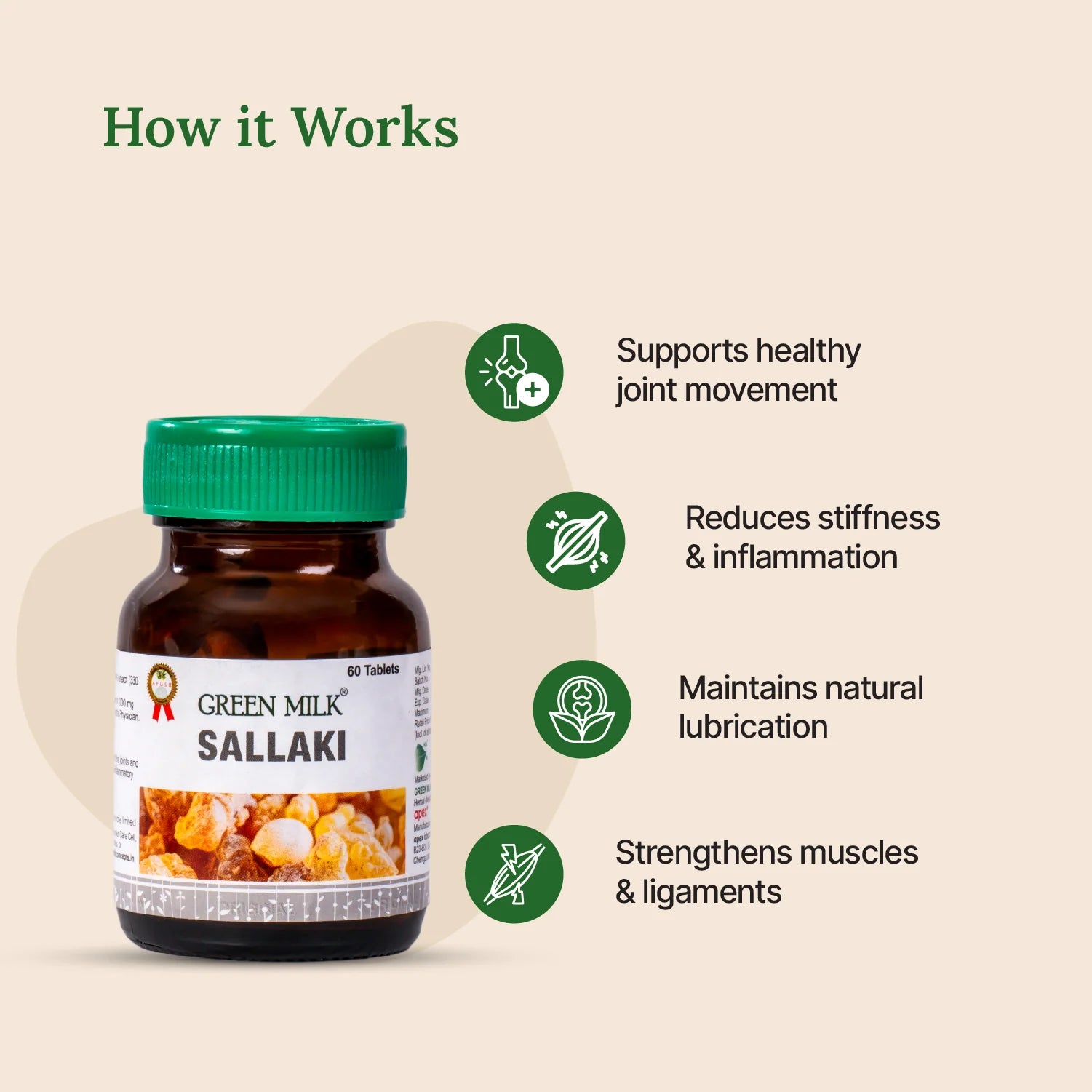 Ashwagandha, Sallaki & Triphala Tablets Combo | Stress, Joint & Digestive Support